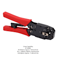 Miniatyrbillede 6 af 8: Netværks Crimping Værktøj Multifunktionel Høj Effektivitet Ratchet Crimper Stripper Tang Netværks Crimp Værktøj HT 2008R