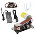 Miniatyrbillede 2 af 8: Mini Bæltesliber Elektrisk DIY Polering Slibningsmaskine Slibemaskine AC110‑240VEU Stik 775（100W）