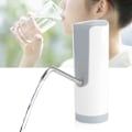Miniatyrbillede 7 af 8: Elektrisk Automatisk Vandflaskepumpe Dispenser Topkontaktknap Hvid