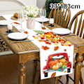 Miniatyrbild 3 av 4: Höstdekorationer för hemmet, Höstlöv i lönnformat bordslöpare, Thanksgiving Vattenfärg Växt Gula Löv Hemköksdekoration, 13x72 tum Style 4