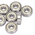 Miniatyrbild 3 av 8: 10 st Deep Groove Kullagers Dubbelskärmade Stål Hårdvara 626Z 6mm ID 19mm OD 6mm T