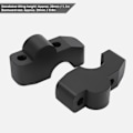 Miniatyrbilde 6 av 8: Motorsykkel Riser Aluminiumslegering CNC-utskifting for CB650R CB1000R CRF1000L CRF1100LFlat