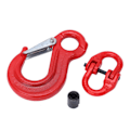 Miniatyrbillede 2 af 8: Slip Hook Eye Sling Heavy Duty 2T Bærende Trailer Løftekædeforbindelse med 2 Ringspænder