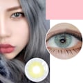 Miniatyrbild 1 av 2: Färgade Kontaktlinser Makeup Ögontillbehör Linser 0 Grader (Grön)