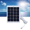 Pikkukuva 1 / 8: Ulkoilma 3W 5V Polysilikooni Aurinkopaneeli DIY Aurinkolatausgeneraattori Matkapuhelimelle