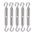 Miniatyrbilde 2 av 8: 5 stk. Strammeskruer med krok og krok, Wire Rope Tension, 304 rustfritt stål, Skygge Seil Hardware M6