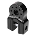 Miniatyrbillede 2 af 8: Flad Winch Shackle Mount 16000lb Belastning med Gummibeskyttelse Aluminium Legering Universal til UTV SUV Pickup Sort