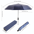 Miniatyrbillede 4 af 8: Solregnsparasol Vandafvisende Automatisk Åben Lukning Anti-UV 10 Ribber Kompakt Foldbar UPF50+