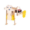 Miniatyrbild 2 av 2: DIY El-vagn Dragande Robotmodell Utbildningsleksak för Studenter Vetenskapsexperiment Leksaksset Vagn Dragande Robot