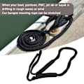 Miniatyrbild 8 av 8: 5ft Bungee Dock Line Docking Mooring Rope Nylon Tillbehör för Båt Pontong PWC Jetski Kajak