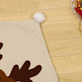 Miniatyrbild 7 av 8: Stolsöverdrag med Snögubbe och Älg för Kvalitativ Polyester Hem Middagsbord Juldekorationer, Lättanvända Söta Jultomtar (4 st)