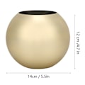 Miniatyrbilde 1 av 2: Vase i rustfritt stål, enkel stil, blomsterbeholder, blomsterdekorasjon, hjemmedekorasjon, matt gull