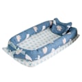 Miniatyrbillede 2 af 2: Bomuld Baby Snuggle Nest Bionic Seng Portable Nyfødt Sove Lounger med Bjørn Mønster