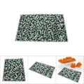 Miniatyrbillede 1 af 2: 24*40cm Hotfix Rhinestone Ark med Mesh Trim til DIY Dekoration Tilbehør (Smaragd)
