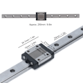 Pikkukuva 6 / 8: Lineaarinen liukukisko-ohjainlaakeri teräksinen liukukiskoliukuva työkalu 12 mm CNC-koneelle MGN12250mm