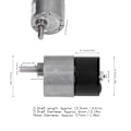 Miniatyrbild 3 av 8: Växelmotor Hastighetsreducering Borstlös D-axel Låg Ljudnivå CW CCW Rotation Växelmotor DC12V35RPM