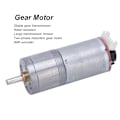 Miniatyrbilde 5 av 8: Gir Motor DC med Hastighetskoder Børstet DC Motorer Reduserer Kobber Rustfritt Stål GA25‑370DC12V 10RPM