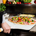 Miniatyrbild 7 av 8: Professionell Pizzaspade För Autentisk Presentation, Rostfritt Stål Pusher För Enkel Pizzahantering