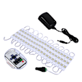 Miniatyrbillede 2 af 2: Hvid LED Lysstribe Kit Til Sminke Spejl Oplyst DIY Med Strøm 10FT