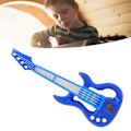 Miniatyrbild 1 av 8: Elektrisk Gitarr Leksak Multifunktionell Hopfällbar Barn Gitarr Piano Musik Pedagogisk Leksak för Barn Blå
