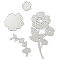 Miniatyrbilde 2 av 2: Papir Kort Håndtak Håndverk Dekor Metall Kutte Dør Stencil DIY Scrapbooking Album #2 Planter