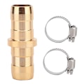 Miniatyrbilde 1 av 5: 3/4\" Slange Hurtigkobling Vannrør Adapter med To Slangeklemmer for Hjemmehage