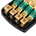 Miniatyrbillede 3 af 8: 1 Vejs 4 Udgang 0/4 AWG til 4/8 AWG Strømssikringsholder Kobber til Biler Lastbiler Både