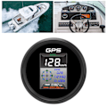 Miniatyrbillede 1 af 8: 85mm Digital GPS Speedometer Knob MPH KMH LED Baggrundsbelysning Antidug IP67 Vandafvisende til 9 til 32V Båd Yacht Bil Motorcykel 910-00270