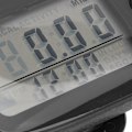 Miniatyrbillede 2 af 5: Vandreskridttæller Stor Digital Skærm Multifunktionel Letvægts Præcisions Hukommelsesskridttæller til Mænd Kvinder Sort