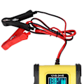 Miniatyrbillede 3 af 8: Intelligent Batterilader 12V/12A 24V/6A 7-trins Opladningspuls Reparation til Bil Båd Gul Sort EU Stik 100‑240V