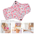 Miniatyrbillede 8 af 8: 5 stk. Menstruationspuder i stof Vaskbare Genanvendelige Bomuldsabsorberende Lækagefrie Kvinders Sanitære Puder (M)