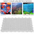 Miniatyrbillede 4 af 6: 10 stk Akvarium Fiskekum Multifunktionel Isolationsbræt Deler Bundfilterplade 10 stk Isolationsbræt Hvid