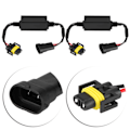 Miniatyrbilde 7 av 8: Dekoder for H8/H9/H11 C12 LED-hovedlys tåkelys anti-flimmer blinkfeil kansellerer