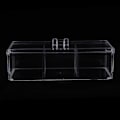 Miniatyrbillede 1 af 6: Transparent Kosmetik Opbevaringsboks Puff Bomuldspind Makeup Pad Holder Container Organizer