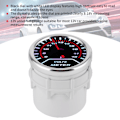 Miniatyrbild 6 av 7: Universal Voltmeter Spetsvoltmätare Spänningsmätare 52mm Bilinstrument