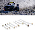 Miniatyrbild 1 av 8: 8 st RC Hjulbaslänk Stång Koppar Aluminiumlegering RC Chassi Länkage Dragstång för HOBBYPLUS 1/18 4WD CP18P RC Bilar Silver