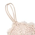 Miniatyrbild 3 av 7: Spets-BH Bralette Vadderad Plus Size Linne Underkläder Hudvänlig Andningsbar Lätt Vadderad BH Underkläder Hudfärg L