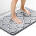 Miniatyrbild 2 av 6: Maskintvättbara Ultraabsorberande Badrumsmattor, Mjukt Memory Foam Ger Plyschig Komfort Under Fötterna I Ditt Dusch- Eller Badkarutrymme