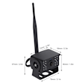 Miniatyrbillede 6 af 8: Lastbil Backup Kamera Kit DC12‑24V Trådløs Bagudvendt Kamera Wifi Forbindelse IP67 Vandafvisende til Overdimensionerede Køretøjer
