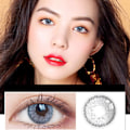Miniatyrbild 1 av 2: Färgade Kontaktlinser Makeup Ögontillbehör Linser 0 Grader (Grå)