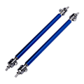 Miniatyrbilde 2 av 8: 2 stk Bumper Lip Diffuser Stang 15cm Strekkbar Rustfritt Stål Splitter Støtte Tie Pull Bar Blå
