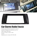 Miniatyrbillede 6 af 8: 9 tommer bilstereo radio fascia instrumentbræt GPS navigation trim ramme udskiftning til 5-serie E39 1995‑2003