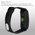 Miniatyrbillede 7 af 8: Hjertefrekvens Blodtryksmåler IP67 Vandafvisende Intelligent Ur Smart Armbånd (Sort)