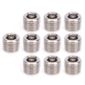 Miniatyrbillede 2 af 2: 10 stk. 304 Rustfrit Stål Rørfittings Prop Hoved Hantråd BSPP Hex Prop Hoved 3/8 tommer