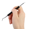 Miniatyrbild 3 av 5: 2-pack Inväxt Nagelklippare & Nagelbands-tryckare Set Silikonhandtag Tång Klippset Svart