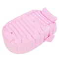 Miniatyrbillede 7 af 8: Nyfødt Spædbarn Toddler Børn Oppustelig Anti-Skridsikker Badekar Bærbar Foldbar Badekar (Pink)