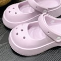 Miniatyrbillede 7 af 8: Damesandaler Mode Sød Afrundet Tå Tykkere Såler Åndbare Huller Letvægts Sommersandaler til Udendørs Strand Lilla 36-37