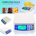 Miniatyrbild 1 av 5: LCD Digital Kommersiell Matvåg, Tålig & Portabel Konstruktion & Uppladdningsbart Batteri & AC-Adapter, Dubbel Ljusstark LED-Display för Enkel Avläsning
