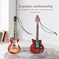 Miniatyrbild 6 av 8: Miniatyr Elektrisk Gitarr Modell Utsökt Trägitarr Ornament för Musikfestival Bröllopsfest Dekoration 08