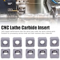 Miniatyrbillede 1 af 5: 10 stk CNC Drejebænk Vendbare Indsæt Solid Carbide Blad Skæring SNMX1205ANN F57 LF6018